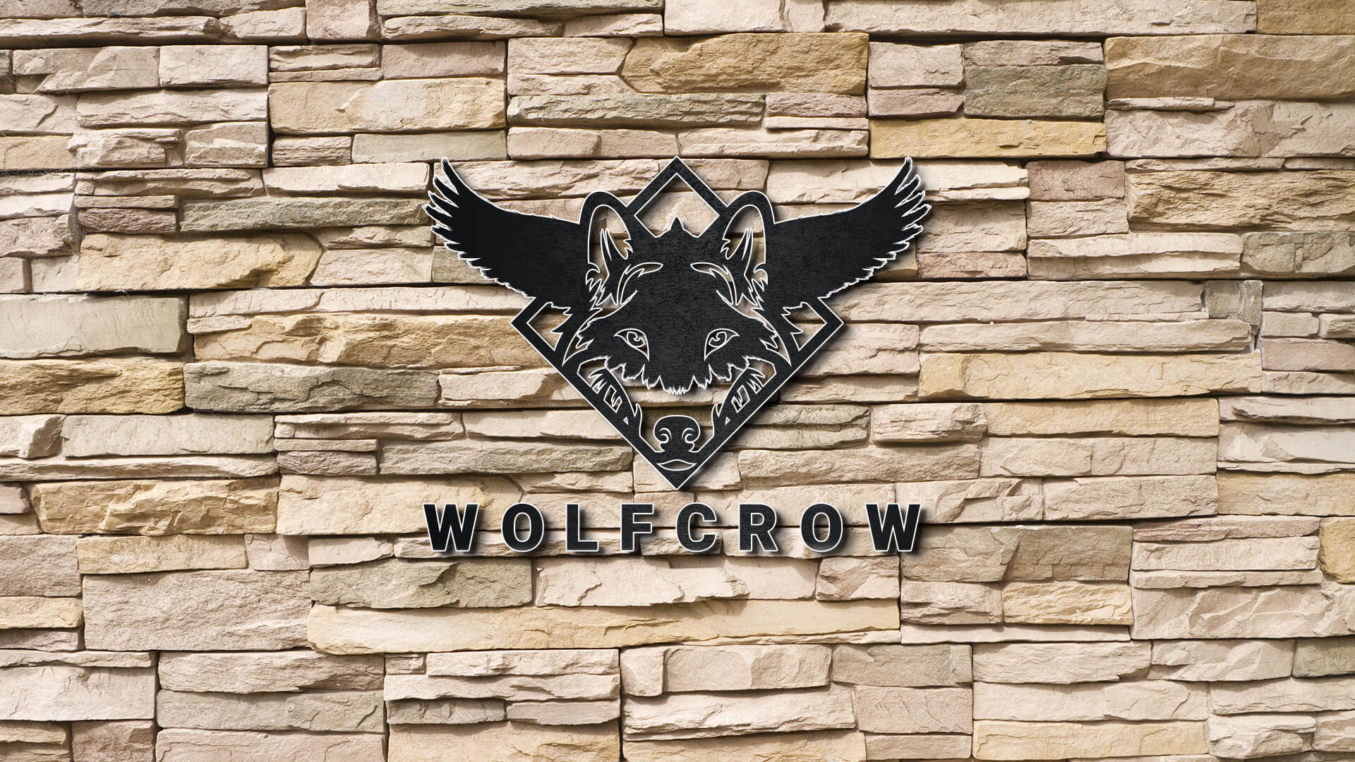 Mockup of Wolfcrow logo